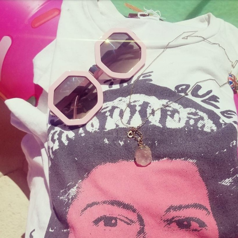 Pink Octagon Sunnies